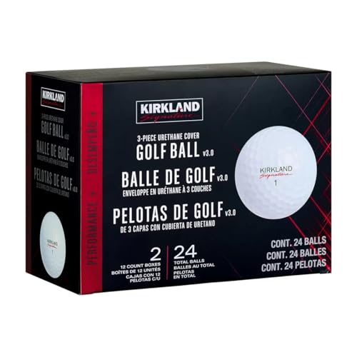 KIRKLAND Signature パフォーマンス +V3 ゴルフボール 3ピースウレタンカバーボール 24個 1枚目 画像