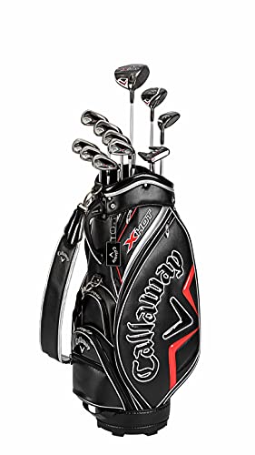 キャロウェイ (Callaway) クラブセット メンズ X HOT 21 (11本セット, キャディバック, ヘッドカバー 付き) カーボンシャフト ブラック 1枚目 画像