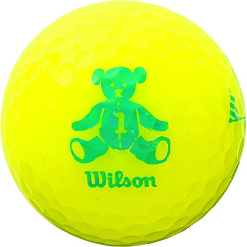 Wilson(ウイルソン) (ウィルソン)ゴルフボール BEAR4 ダース イエロー 中間 画像