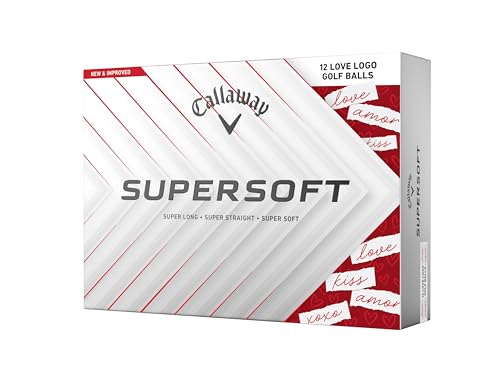 キャロウェイ(Callaway) ゴルフボール SUPERSOFT 25 1ダース(12個入り) 2ピース構造 ホワイト・LOVE LOGO 1枚目 画像