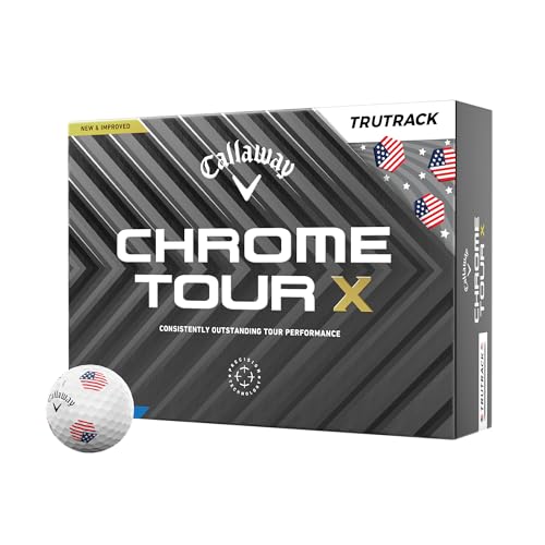 キャロウェイ(Callaway) ゴルフボール CHROME TOUR X 24 TRUTRACK USA 4ピース構造 USAトゥルートラック・ホワイト 1枚目 画像