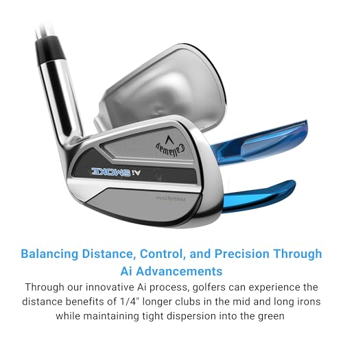 Callaway Golf Paradym AI スモークアイアン (右手、アプローチウェッジ、グラファイト、レギュラー) 中間 画像