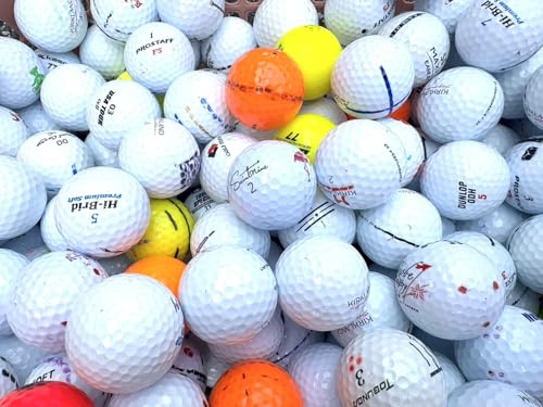 【Aクラス級厳選品30P】ロストボール Lost Ball カラーMIX ホワイト系 各種 ブランド混合 30個 30球セット (ホワイトカラー混合マーカー入り) 中間 画像