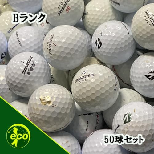 ブリヂストン ロストボール 各種混合 ホワイト 50個 Bランク 中古 ゴルフボール セット 中間 画像