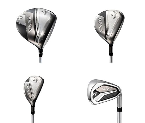 キャロウェイ(Callaway) クラブセット レディース REVA 24 BLACK (9本セット キャディバック ヘッドカバー 付き) カーボンシャフト ブラック 中間 画像