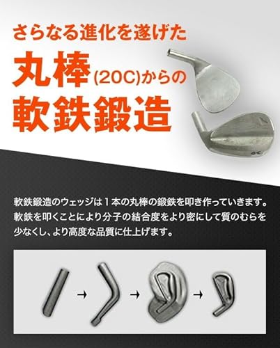 匠フォージド FORGED 軟鉄鍛造 ウェッジ BlueEdition (ブルー／青) ゴルフクラブ ロフト角 48度 52度 2本セット メンズ 中間 画像