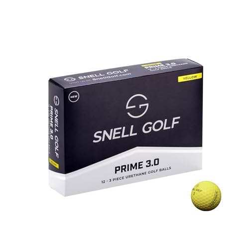 Snell Golf PRIME 3.0 1ダース 日本正規品 ■ USGA/R&A公認球 ■ 2024年新モデル ■ オンライン限定商品 (イエロー) 1枚目 画像