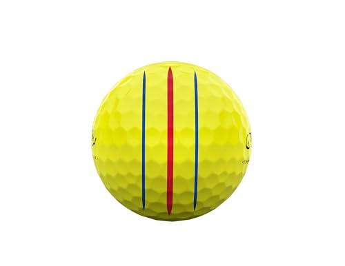 キャロウェイ(Callaway) ゴルフボール CHROME TOUR X YLW 24 TRIPLE TRACK 1ダース(12個入り) 4ピース構造 トリプル・トラック イエロー 中間 画像