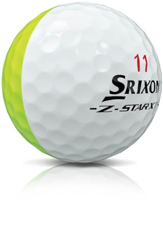 ダンロップゴルフボール SRIXON Z-STAR XV DIVIDE 2025年モデル 1ダース(12個入り) ホワイト/イエロー 中間 画像