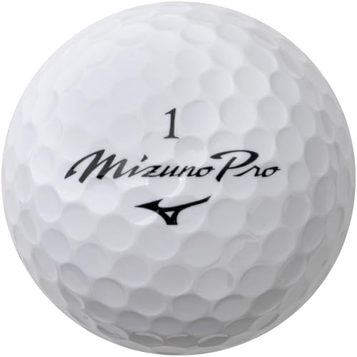 MIZUNO(ミズノ) ゴルフボール ミズノプロ S ホワイト 1ダース 12個入 5NJBT835 最後 画像