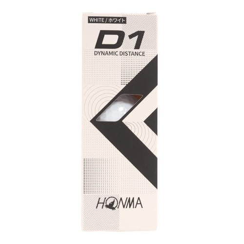 ホンマ ゴルフ ボール D1 D-1 BT2201 2ピース ソフト アイオノマー 飛び系 飛距離 ディスタンス ゴルフボール 1ダース 12球 コスパ 本間ゴルフ 本間 HONMA/BT2201/ホワイト 中間 画像