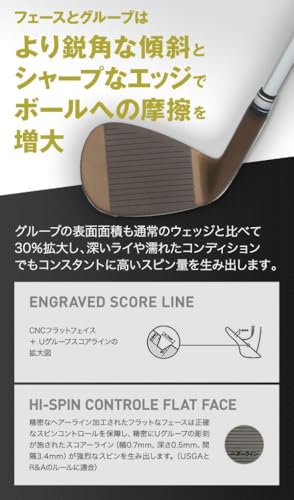 匠フォージド FORGED 軟鉄鍛造 ウェッジ ノーメッキ Bronze Edition ゴルフクラブ ロフト角 50度 メンズ 中間 画像