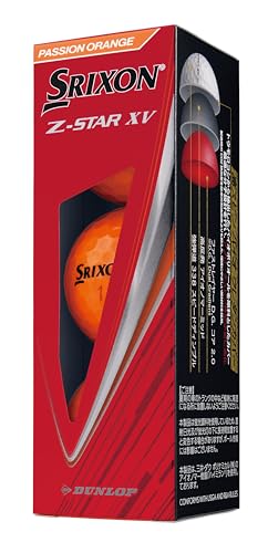ダンロップゴルフボール SRIXON Z-STAR XV 2025年モデル 1ダース(12個入り) パッションオレンジ 最後 画像