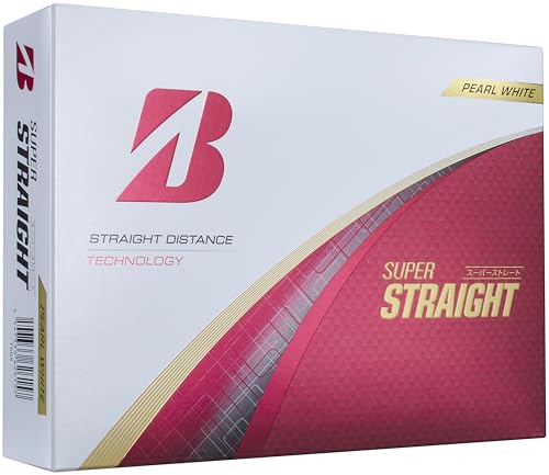 BRIDGESTONE(ブリヂストン)ゴルフボール SUPER STRAIGHT 2025年モデル 12球入 パールホワイト T5GX 1枚目 画像