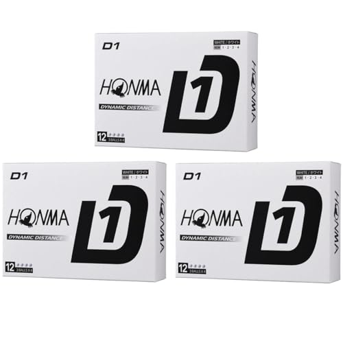 本間ゴルフ HONMA ボール D1 ボール 3ダースセット 3ダース(36個入り) ホワイト 1枚目 画像