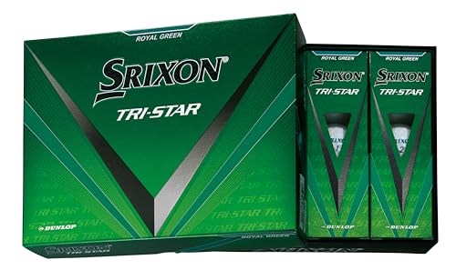 ダンロップゴルフボール SRIXON TRI-STAR4 2024年モデル 1ダース(12個入り) ロイヤルグリーン 1枚目 画像