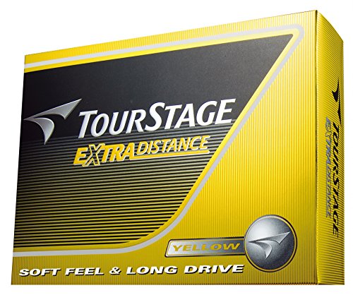 BRIDGESTONE(ブリヂストン) ゴルフボール TOURSTAGE エクストラディスタンス 1ダース(12個入り) イエロー TEYX 1枚目 画像