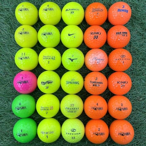 とても綺麗な最上級ロストボール お得セット 30球 30個 メーカー混合 (COLLAR) 1枚目 画像