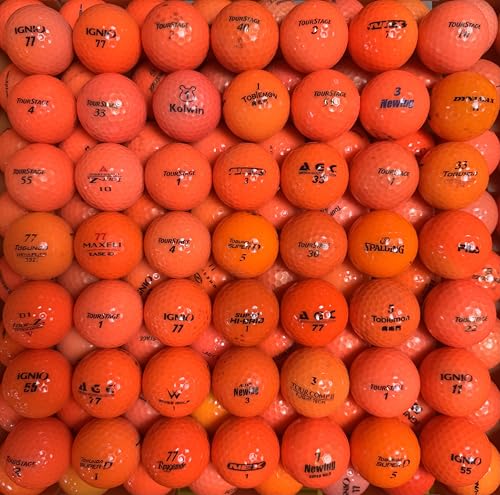 ロストボール カラー ゴルフ ブランド混合 Bランク お得セット 50球 30球 イエロー オレンジ MIX各種 (オレンジ系(30球)) 1枚目 画像