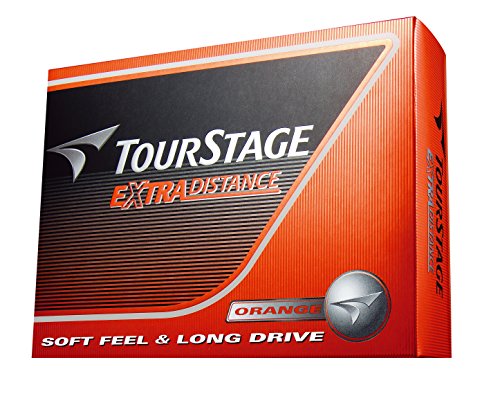 BRIDGESTONE(ブリヂストン) ゴルフボール TOURSTAGE エクストラディスタンス 1ダース(12個入り) オレンジ TEOX 最後 画像