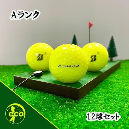 ブリヂストン ツアーB XS 2024年 イエロー ロストボール 12個 Aランク 中古 ゴルフボール セット 最後 画像