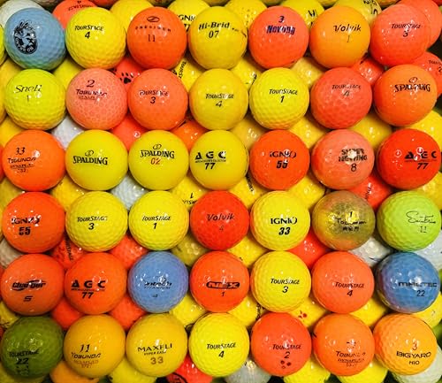 ロストボール カラー ゴルフ ブランド混合 Bランク お得セット 50球 30球 イエロー オレンジ MIX各種 (カラーMIX（30球）) 1枚目 画像
