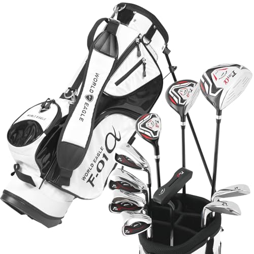 WORLD EAGLE F-F-01α クロス クラブセット 11本 右用/S バッグ:F-01α白 初心者 経験者 1枚目 画像
