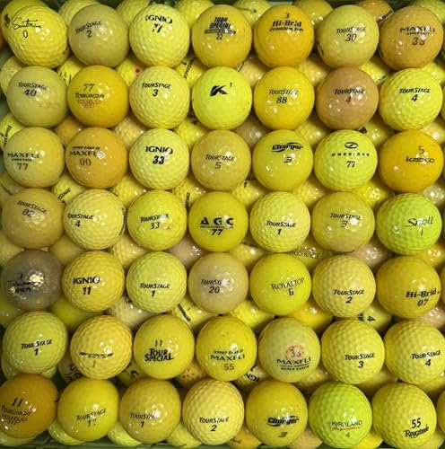 ロストボール カラー ゴルフ ブランド混合 Bランク お得セット 50球 30球 イエロー オレンジ MIX各種 (イエロー系（30球）) 1枚目 画像