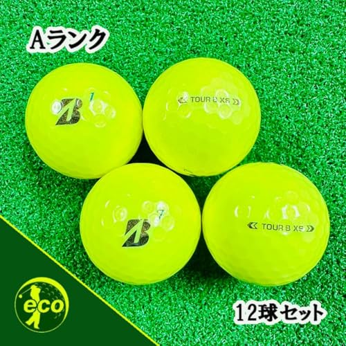ブリヂストン ツアーB XS 2024年 イエロー ロストボール 12個 Aランク 中古 ゴルフボール セット 中間 画像