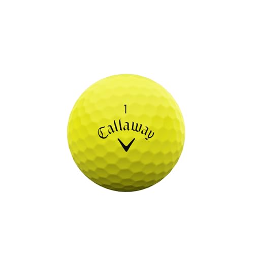 キャロウェイ(Callaway) ゴルフボール SUPERFAST BOLD YLW 25 1ダース(15個入り) 2ピース構造 イエロー 最後 画像