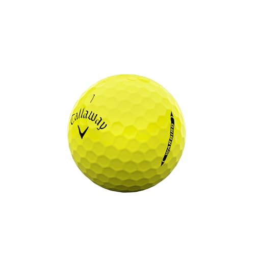 キャロウェイ(Callaway) ゴルフボール WARBIRD DISTANCE YLW 25 1ダース(12個入り) 2ピース構造 イエロー 中間 画像