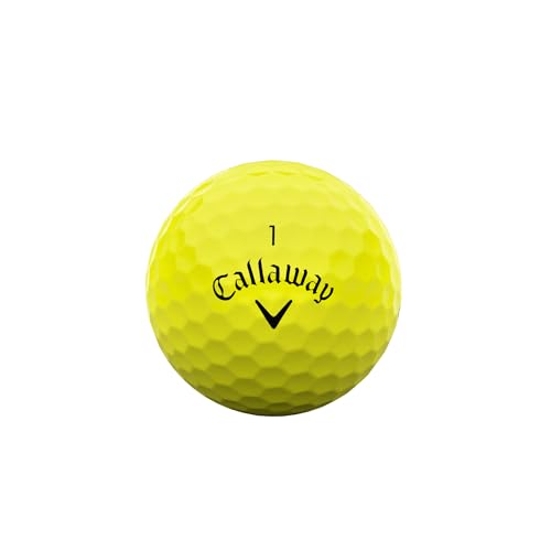 キャロウェイ(Callaway) ゴルフボール WARBIRD DISTANCE YLW 25 1ダース(12個入り) 2ピース構造 イエロー 最後 画像