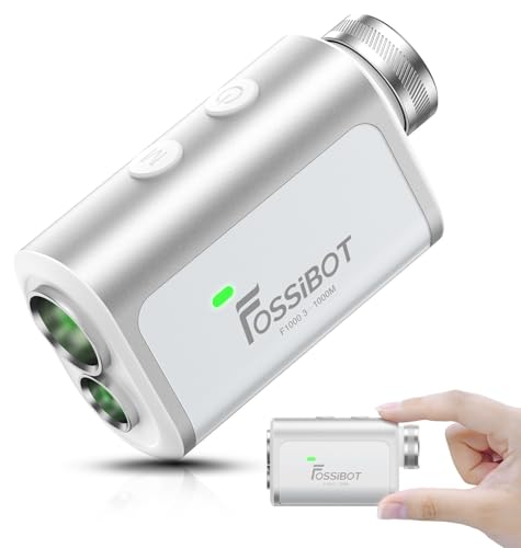 【小さい!速い!見やすい!】【2025年】FOSSiBOT F1000 ゴルフレーザー距離計 3点間距離測定 LCD黒表示 0.02s測定 光学6.3倍望遠 高透過レンズ 1000m/1093yd対応 マグネット Ultra-mini ゴルフ 距離計 ミニ 超軽量 IP54防塵防水 ピンロック スロープモード 競技モード 超小型 距離測定器 高低差 手ブレ補正 充電式 専用ケース付き (ホワイト) 1枚目 画像