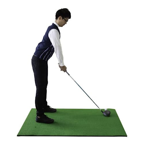 SMALY ゴルフマット 150×100cm EVA素材 人工芝 ゴムティー 2個付き 自宅 室内 室外 ゴルフ 練習 マット 1枚目 画像