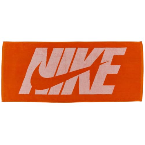 NIKE ナイキ ジャガードタオル ミディアム セーフティーオレンジ/ホワイト TW2000-836 画像1
