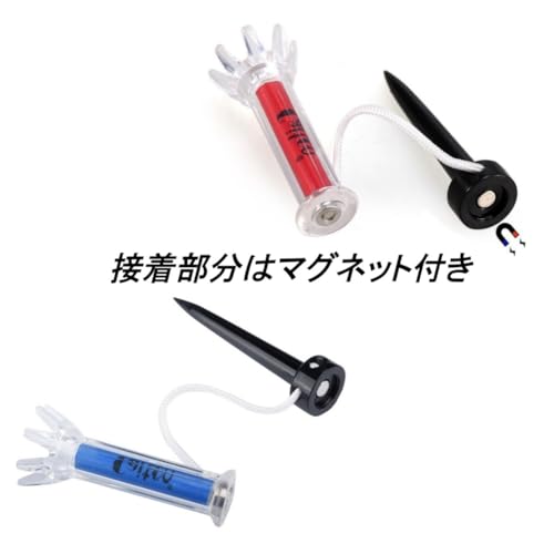 ｢TSUCIA｣ゴルフティー 90mm 5個入り マグネットティー ゴルフロングティー ティー ゴルフ ホルダー ティー 紛失防止 ゴルフ用品 中間 画像