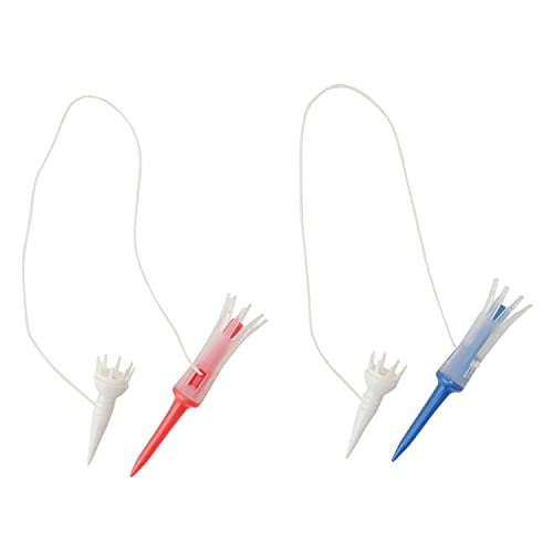 Tabata(タバタ) ゴルフ ティー 紐付き プラスチックティー 41.5mm 段付き リフトティーソフト ツインロング 2セット入 GV0439 最後 画像