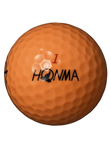 ホンマ ゴルフ ボール D1 D-1 SPIN スピン 2023 2ピース ソフト 飛び系 飛距離 ディスタンス ゴルフボール 1ダース 12球 コスパ 本間ゴルフ 本間 HONMA/1ダース(12球)/オレンジ 最後 画像