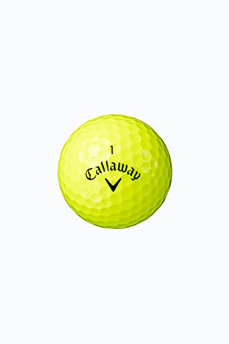キャロウェイ(Callaway) ゴルフボール WARBIRD 23 YLW 1ダース(12個入り) 2ピース構造 イエロー 中間 画像