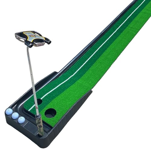 【ZERO HOUSE】 パターマット パター練習器具 ゴルフ パターマット パターマット パター 練習 パター練習マット パター練習マット パターマット 自動 返球機能付き アプローチ 室内 室外 傾斜 練習 パッティング パット パター 大型 練習用具 ライン カップ ベント パター練習 ゴルフ 練習器具 1枚目 画像