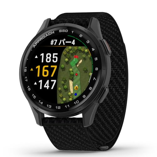 ガーミン(GARMIN) Approach S50 Black ゴルフGPSウォッチ AMOLEDタッチディスプレイ バーチャルキャディ ロングバッテリー Android/iOS対応 Suica対応【日本正規品】 画像1