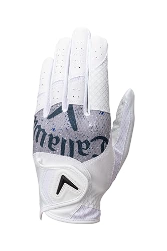 キャロウェイ(Callaway) グローブ GRAPHIC LH WHT/GRY 24 25 (24cm 左手着用【右利き用】) ホワイト/グレー メンズ 画像1