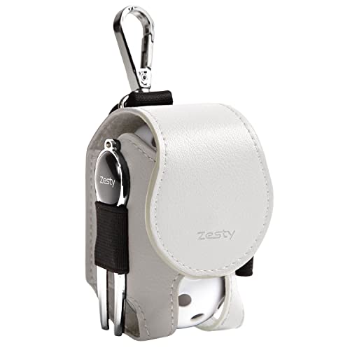 Zesty ゴルフボールケース 機能性にこだわるプレイヤーのゴルフ ボールポーチ ゴルフ用品 グリーンフォーク (ホワイト, 通常タイプ) 画像1