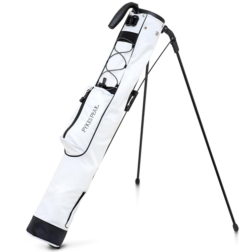 PYKES PEAK(パイクスピーク)ゴルフ スタンドバッグ【軽量 980g 全20色】セルフスタンド クラブケース ゴルフバッグ キャディバッグ サブバッグ フード付き 7本収納 メンズ レディース 1枚目 画像