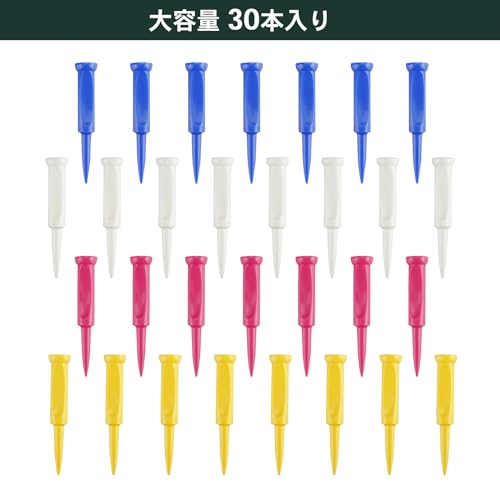 Tabata(タバタ) ティー グッドティー 段付きティー ゴルフ ティー 段 プラスチックティー グッドティー段付超ロング 40mm 30本入 GV8001 最後 画像