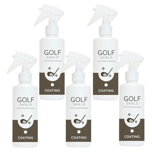 SHIELD ゴルフクラブ コーティング剤 ガラスコーティング 撥水 光沢 傷防止 スプレー ゴルフ用品 メンテナンス 初心者 中高年 無香料 200ml 5本セット 画像1