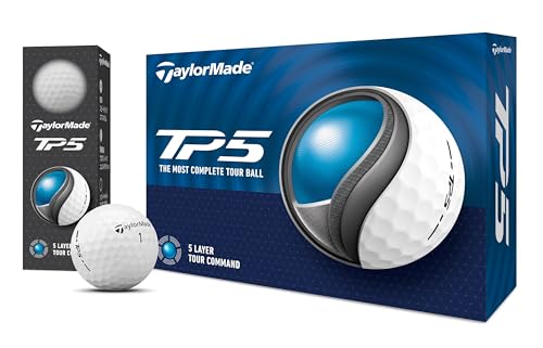テーラーメイド(TAYLOR MADE) TMJ24 TP5 JPN 12個入り ティーピーファイブ ゴルフボール 2024年モデル ホワイト 中間 画像