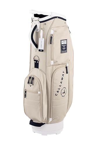 キャロウェイ(Callaway) キャディバッグ CRT ADVANCE BEI 25 (カートタイプ 9.5型 47インチ対応 2.6kg 4分割) ベージュ メンズ 1枚目 画像
