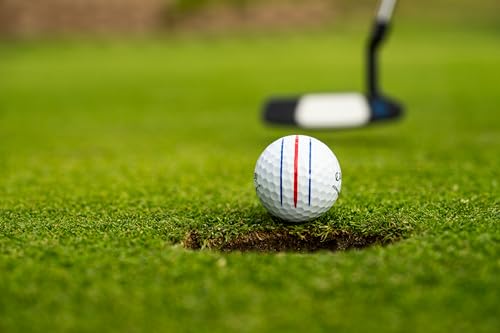 キャロウェイ(Callaway) ゴルフボール CHROME SOFT 24 TRIPLE TRACK 1ダース(12個入り) 3ピース構造 トリプル・トラック ホワイト 中間 画像