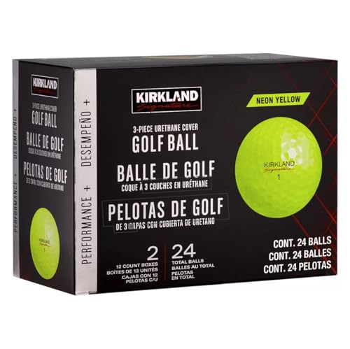 カークランドシグネチャー 3ピースゴルフボール バージョン2.0 イエロー 24個入り 1枚目 画像
